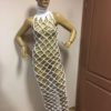 Fishnet mesh dress