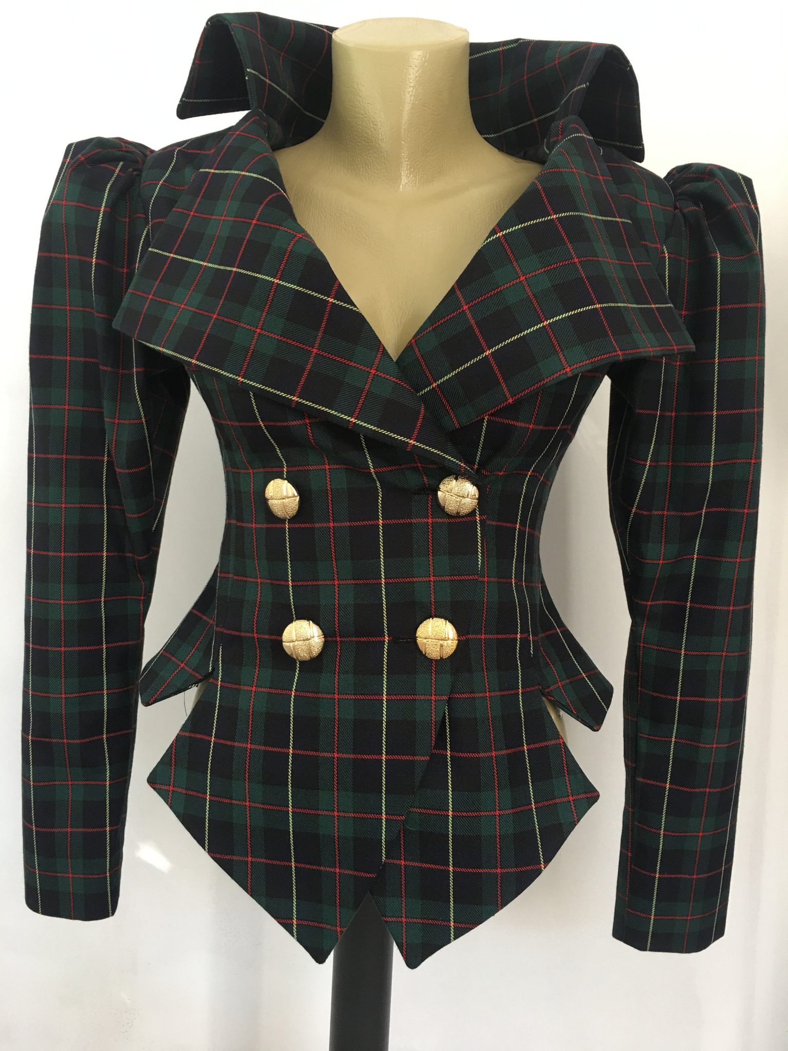 Red scottish tartan suit - Studio Mariya - Handmade and Made to Measure ...