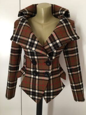 Brown Wool Tartan jacket