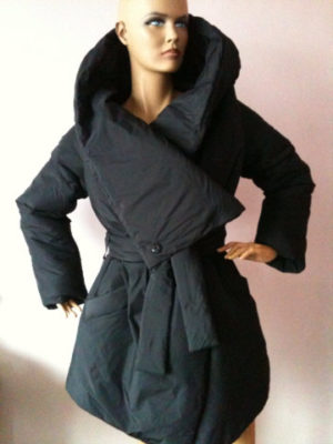Black puffer coat
