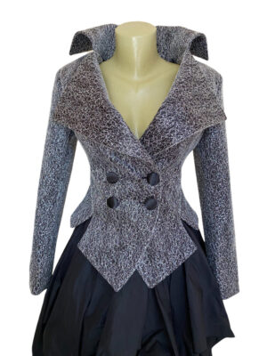 Formal silver lace jacket